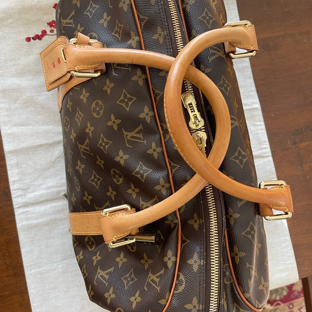 Louis Vuitton Brown Monogram Carryall Boston Travel Bag - Picture 5 of 16